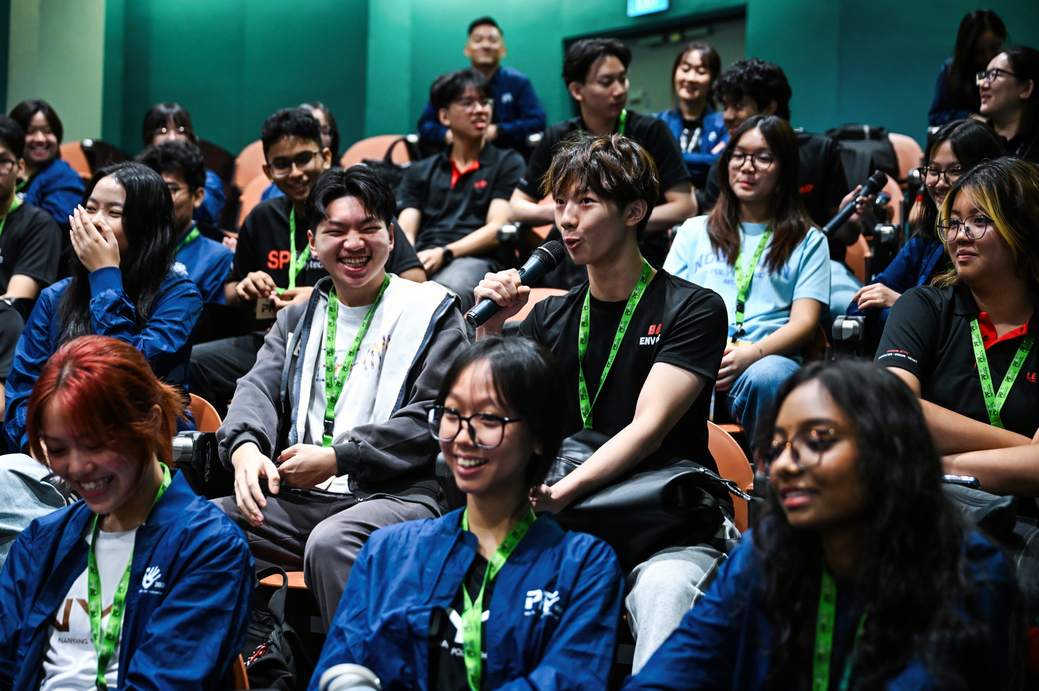 Student delegates sharing perspectives and contributing ideas during an interactive sub-theme discussion session.
